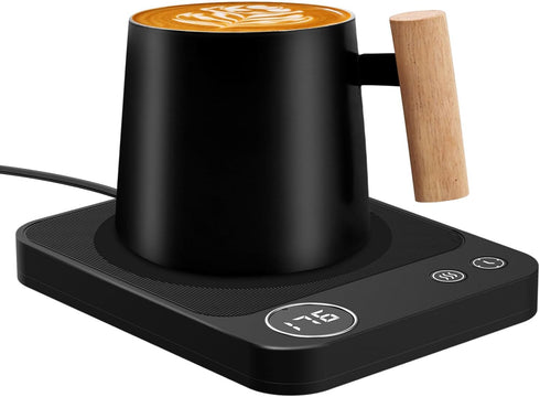 Mug Warmer, Electric Coffee Warmer with 3 Temp Settings, 2-12H Auto-Shutoff Coffee