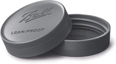 Ball Plastic Lids for Glass Mason Jars, Leak-Proof, Canning, Pickling, Juice, Jam, Jelly, Regular, 6 Count