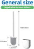 FLDAM Set,Rv Silicone Toilet Brush,Toilet Bowl Brush,Toilet Brush and Holder Toilet Cleaner Brush Wall Mounted