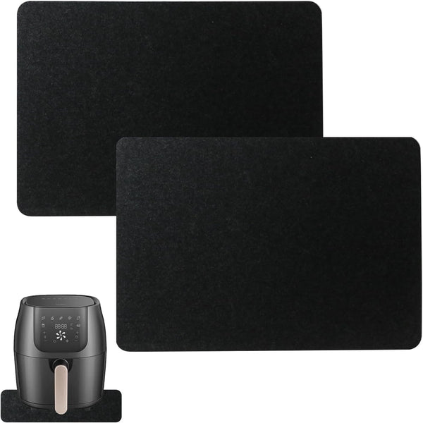 2 Pcs Heat Resistant Mats for Air Fryer, Kitchen Countertop Protector Mat for Coffee Maker, Stand Mixer