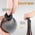 4 OWO Wine Vacuum Pump and Stopper, Wine Save & Preserver, Reusable Air Remover Pump, Keeps Fresh (Stainless Steel)