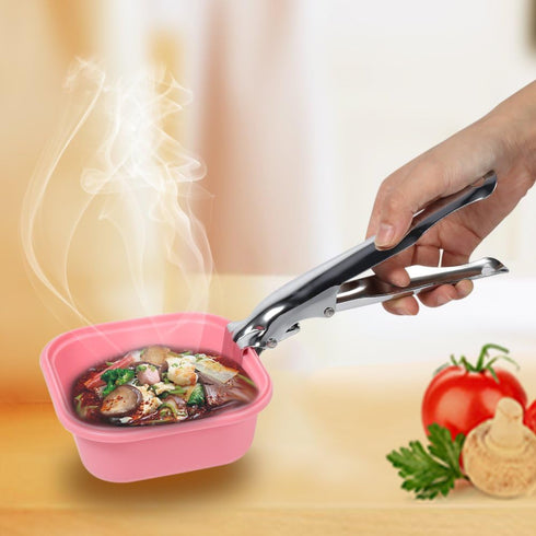 ViaGasaFamido Bowl Clip - Food Tongs, Iron, Polished, Modern, 20.5cm, 1 Piece, Dishwasher Safe
