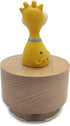 falado Mini Wooden Animal Rotary Music Box with Cute Giraffe Ornament (It's a Small World.)