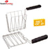 TOASTER BUDDIES - 2-Piece Toaster Basket, Sandwich Racks, Compatible with Most Pop-Up Toasters, Black