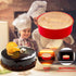 Round Cake Pans Silicone Molds for Baking - Red, Set of 3, Nonstick & Quick Release Baking Pans (4 Inch, 6 Inch, 8 Inch)