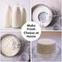 Country Trading Co. Cheesemaking Molds Set of 5, Ricotta Cheese Draining Baskets for Home Cheese Making