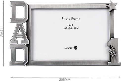 LASODY Dad Picture Frame - Dad Birthday Gifts and Father Day Gifts