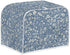 Toaster Cover 2 Slice, Blue Ditsy Floral Wide Slot, French Countryside Toaster Appliance Cover, Machine Washable