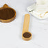 KVMORZE 2-In-1 (6) Wooden Coffee Scoop and Bag Clip, Tablespoon Wood Measuring Scoop with Bags Sealer, Bags Sealer