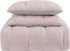 My World Pleated Solid Duvet Sets, Blush and Silver Grey, 2-Piece Twin XL Duvet Set, Polyester, OEKO-TEX Certified