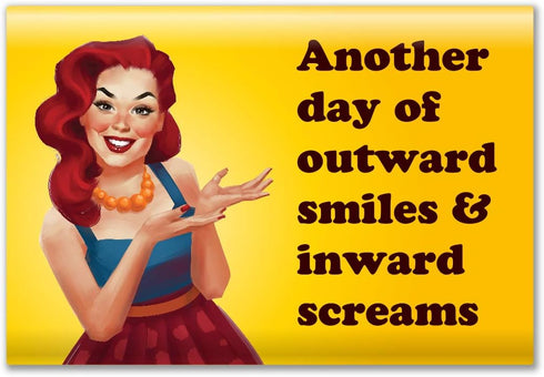 4 Pack Refrigerator Magnets - Funny Fridge Magnet, Perfect Gift for Housewarming or Women Friends
