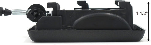 Flapper Style Recliner Release Handle, Replacement for Lane and Action Recliners, 2 5/8" Exposed Wire, Black