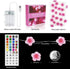 13ft 40LED OMIKA Multicolor Flower Lights Cherry Blossom String Lights Battery Operated & USB Powered, Fairy Lights