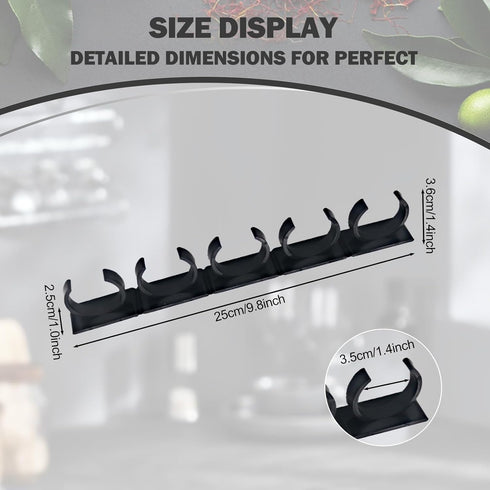 Generic 3-Pack, 15 Adhesive Spice Clips Heavy-Duty Spice Organizer for Cabinet Doors, Pantry & RV, Space-Saving Kitchen