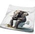 Funny Elephant Sitting on The Toilet Soft Fingertip Towels, Hand Towel, Dish Towel for Bathroom, 12 x 27.5 inch