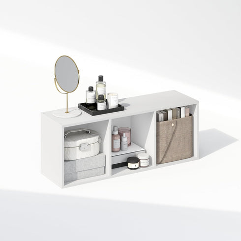 Closet 3-Tier Closet Closet Furinno Reed Organizers and Storage, Organizer, Open Shelf Storage, for Wardrobe, Bedroom
