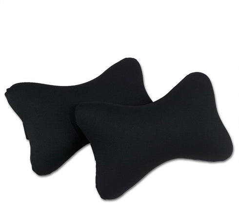 Tianmei 2 Pcs Memory Foam Car Headrest, Plain Color Neck Rest Support Pillow for Vehicle