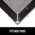 Gorilla Grip 12 Pack Rug Gripper Pads - Keep Area Rugs Corners from Curling, Reusable Dual-Sided Flexible Sticky Pad
