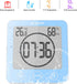 Digital Bathroom Shower Wall Clock Timer, LCD Digital Wall Clock with Suction Waterproof Temperature Humidity Gauge, Touch Screen Timer, Large Countdown Visual Timer Hanging Wall Clock by Houkiper