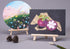Small Tabletop Display Stand, 8 inch Wooden A-Frame Artist Easel for Canvas, Photo, Picture Sign