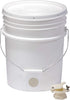 5 Little Giant Plastic Honey Bucket with Gate | Beekeeping Supplies | Honey Extractor Equipment | Assembled in USA |