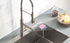 Triangle Dish Drying Rack - Roll Up Folding Stainless Steel Over The Sink Dish Drainer Mat for Kitchen (Grey)