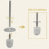 Modern Toilet Brush and Holder Set, Mosaic Glass with Non-Rustic Stainless Steel, Luxury Black and Gold Accessories