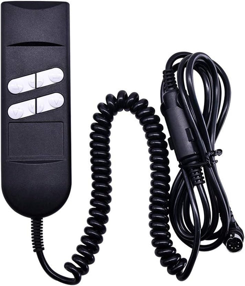 Fromann Recliners Remote Hand Control Handset, 180 Degree 5 Pin 4/6 Button with 90 Degree Extension Cord