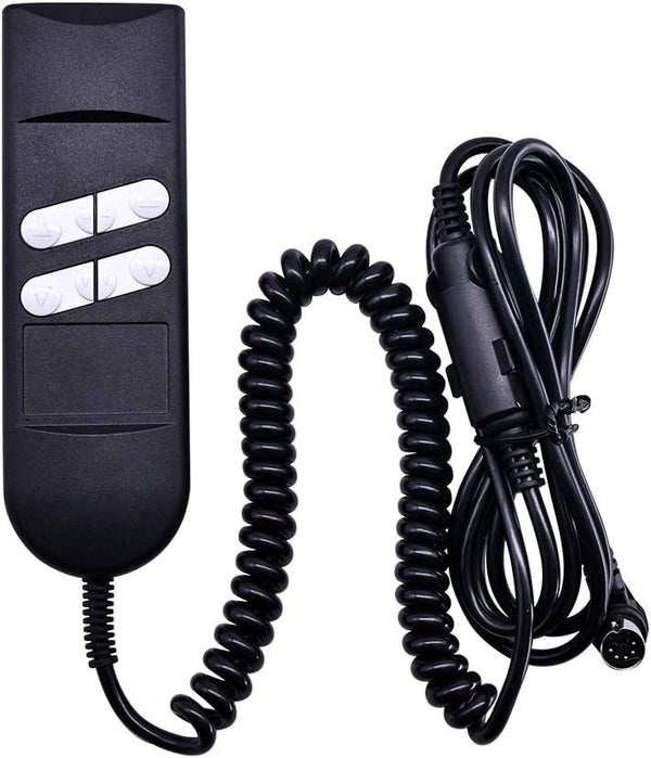Fromann Recliners Remote Hand Control Handset, 180 Degree 5 Pin 4/6 Button with 90 Degree Extension Cord