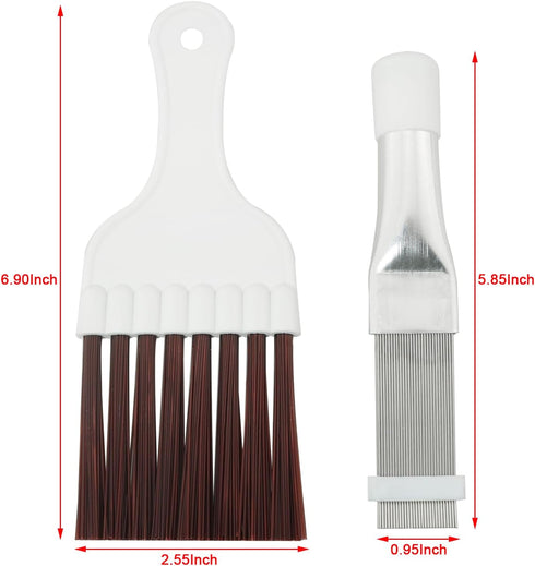Air Conditioner Fin Comb Cleaner Tool, Metal Brush for Refrigerator Coil and Evaporator Radiator Repair