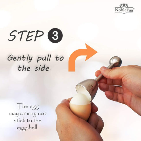 NobleEgg Egg Topper Opener Cracker Tool - Easily Cut and Remove Soft-Boiled Egg Tops