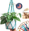 Macrame plant hanger 3ft beaded plant hanger for pots 4-8 for live