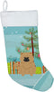 Caroline's Treasures BB4269CS Merry Christmas Tree Chow Chow Cream Stocking, Holiday Decorations