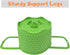Silicone Steamer Basket, Foldable, Space-Saving, Fits 6, 8 Qt Instant Pot and Similar-Sized Pressure Cookers Accessories