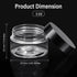 SATINIOR 6 Pack 1 oz Plastic Jars Containers with Lids, Wide Mouth Refillable Leakproof Round Empty Jars for Home