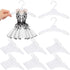 Soulchen 50 Pcs Doll Clothes Hangers for 18 Inch Dolls, White Plastic