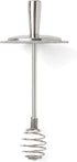 6.5" 3" Jarware Honey Dipper Lid For Regular Mouth Mason Jars, Stainless Steel, x
