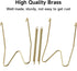 10 Piece Plate Hangers, 10 Inch Invisible Brass Wall Plate Hangers with 12 Piece Wall Hooks