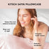 Kitsch Satin Pillowcase with Zipper for Hair & Skin, Queen Size, Blush, Machine Washable, Cooling, Wrinkle-Free