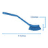 Vikan Heavy-Duty Fine Dish Brush, Narrow, Slip-Resistant, 11 Inch, Blue
