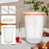 Jar,27oz Glass Sourdough Starter Wide Mouth Jars for Sourdough Starter,Airtight Food Storage Containers with Glass Lid
