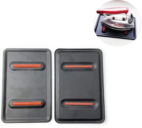 2 Pack Iron Rest Plate Pad - Anti-Slip Ironing Board Iron Anti-Scalding Pads, Heat Resistant Tray Protection Mats