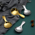Short Handle Spoons Set of 6, 3.5 Inches Stainless Steel Mini Salt Spoons for Dessert, Tea, Coffee, Cake