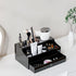 Hair Tool Organizer, Acrylic Blow Dryer Holder Stand for Straightener and Curling Storage, Bathroom Vanity Countertop