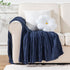 Battilo Navy Cable Knit Throw Blanket, Super Soft Cozy Decorative Knitted Blanket for Couch, Bed, Sofa, Chair 50"x60"