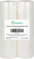 Vacuum Sealer Bags Rolls 2-Pack 11"X50', Commercial Grade BPA Free Double Sides Textured Vacuum Seal Bags