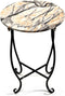 Aonagi Patio Side Table, Versatile 14" Round Side Table for Balcony Yard Porch