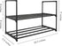 17x26.5 2 Closets, Americanflat Shoe Organizer - Tier Shoe Rack Storage Shelf with Sturdy Steel Frame - Ideal