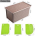 Pullman Loaf Pan with Lid, 1Pound Dough Capacity Rectangular Bread Pan, Non-Stick Long Bread Pans for Homemade Bread, 9x4inch Pullman Loaf Pan with Dough Scraper Cutter for Sandwich Bread by Spmarkt