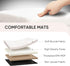 White,12.6"x12.6"x12.6" PINPLUS Storage Ottoman Cube Square Shaped Ottomans with Storage Foot Stool Footrest for Lving
